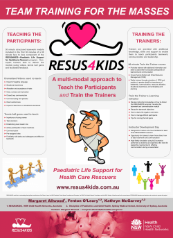 Team Training For the Masses - Spark Poster