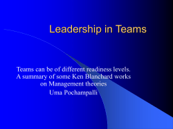 Situational Leadership