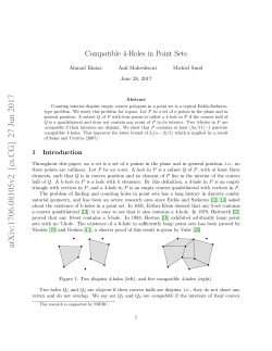 Compatible 4-Holes in Point Sets