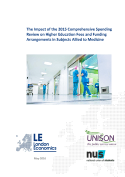 UNISON NUS Report Nurse fees and funding