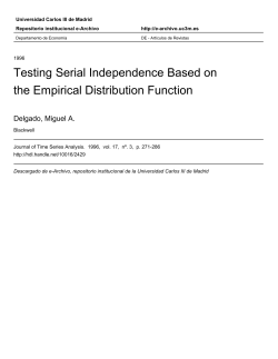 Testing Serial Independence Based on the Empirical Distribution