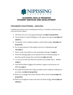 Choosing the Correct Pronoun__Answer Key