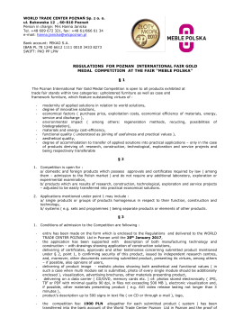 GOLD MEDAL Competition regulations