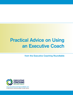 Practical Advice on Using an Executive Coach