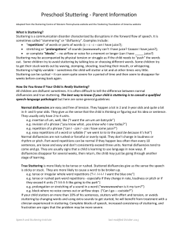 Information for Parents of - Grandview Children`s Centre