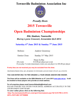 The Brisbane Badminton Association Inc