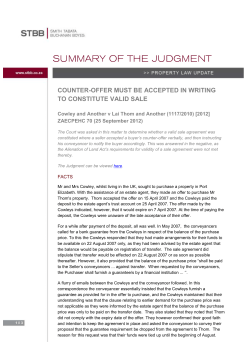 counter-offer must be accepted in writing to constitute valid
