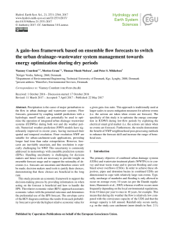 A gain&ndash;loss framework based on ensemble flow forecasts to switch