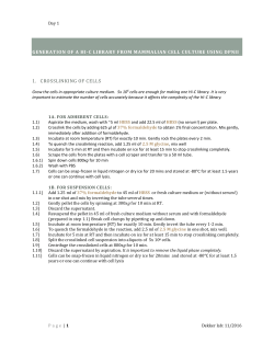 Generation of a HI-C library from mammalian cell culture