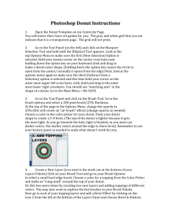 Photoshop Donut Instructions