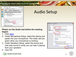2011 October Virtual Meeting of the Technical Panel on