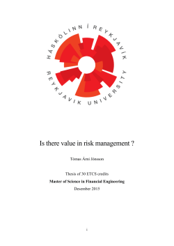 Is there value in risk management