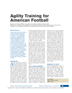 Agility Training for American Football