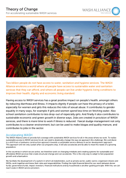 Theory of Change - WASH Alliance International