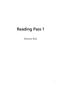 Reading Pass Book 1