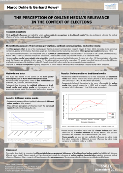 Dohle-The Perception of Online Media`s