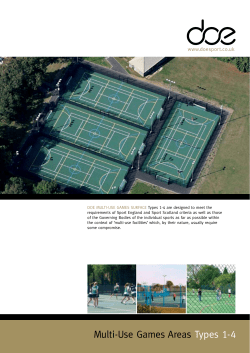 Multi-Use Games Areas Types 1-4