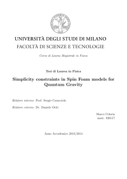 Simplicity constraints in Spin Foam models for Quantum Gravity