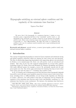 Hypographs satisfying an external sphere condition and the