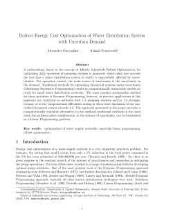 Robust Energy Cost Optimization of Water Distribution System with