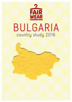 country study 2016 - Fair Wear Foundation