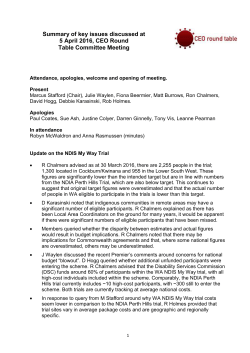 5 April 2016 - Disability Services Commission