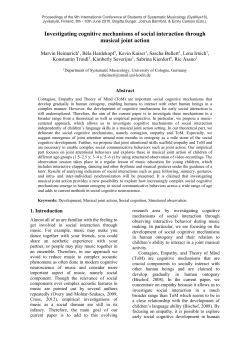 Investigating cognitive mechanisms of social