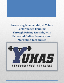 Increasing Membership at Yuhas Performance Training: Through