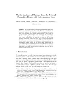 On the Existence of Optimal Taxes for Network Congestion Games