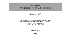 EAD5963-1 MANAGING FOR STAKEHOLDERS