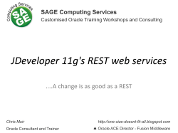 JDeveloper 11g`s REST web services