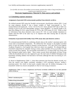 TO DO - Proceedings of the Royal Society B