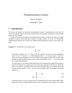 Nonautonomous systems