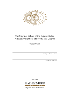 The Singular Values of the Exponentiated Adjacency Matrices of