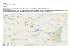 Directions to Riverside Wimborne