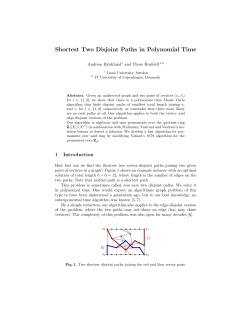 Shortest Two Disjoint Paths in Polynomial Time