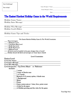 Level Perspective: Top Down (Maze)