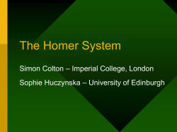 The HOMER System - Imperial College London