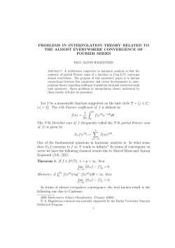 Hagelstein, P. A. Problems in interpolation theory related to the