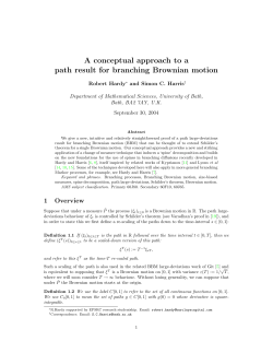 A conceptual approach to a path result for
