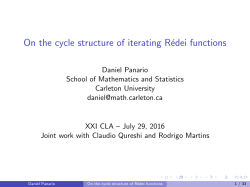 On the cycle structure of iterating R&eacute;dei functions