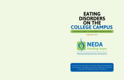 The Collegiate Survey Project, Eating Disorders on the College