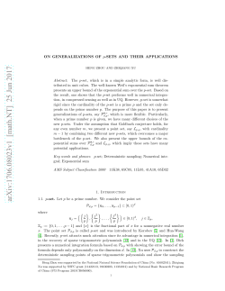 On generalizations of $ p $-sets and their applications