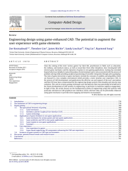 Engineering design using game-enhanced CAD: The potential to