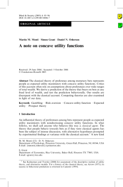 A note on concave utility functions