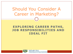 Should You Consider A Career in Marketing?