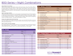 800-Series &bull; Night Combinations