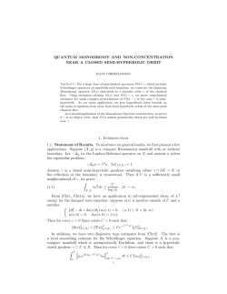 QUANTUM MONODROMY AND NON-CONCENTRATION NEAR A