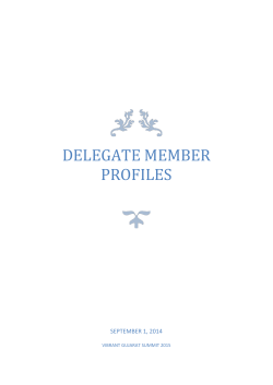 Delegate member profiles