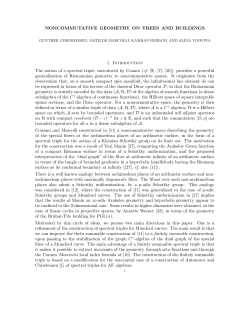 NONCOMMUTATIVE GEOMETRY ON TREES AND